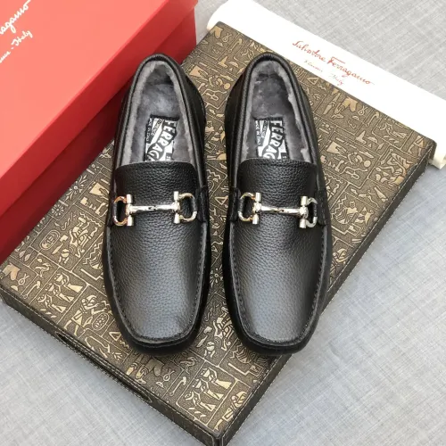 Cheap Salvatore Ferragamo Leather Shoes For Men #1399438 Replica Wholesale [$98.00 USD] [ITEM#1399438] on Replica Salvatore Ferragamo Leather Shoes