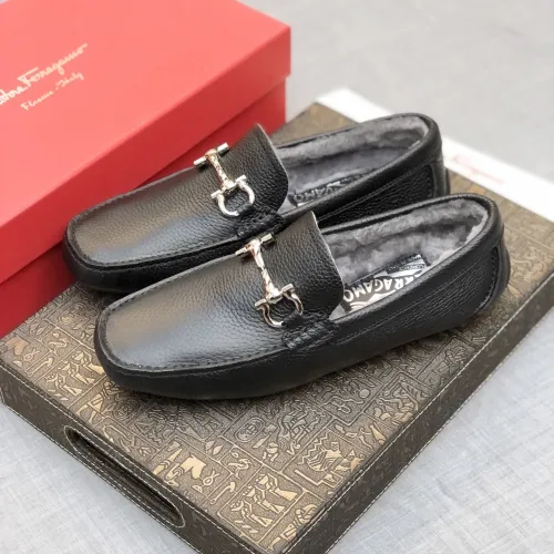 Cheap Salvatore Ferragamo Leather Shoes For Men #1399438 Replica Wholesale [$98.00 USD] [ITEM#1399438] on Replica Salvatore Ferragamo Leather Shoes