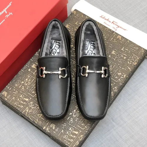 Cheap Salvatore Ferragamo Leather Shoes For Men #1399439 Replica Wholesale [$98.00 USD] [ITEM#1399439] on Replica Salvatore Ferragamo Leather Shoes