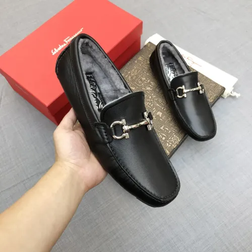 Cheap Salvatore Ferragamo Leather Shoes For Men #1399439 Replica Wholesale [$98.00 USD] [ITEM#1399439] on Replica Salvatore Ferragamo Leather Shoes
