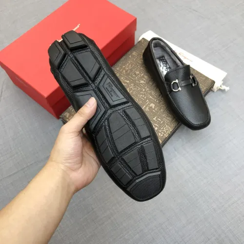 Cheap Salvatore Ferragamo Leather Shoes For Men #1399440 Replica Wholesale [$98.00 USD] [ITEM#1399440] on Replica Salvatore Ferragamo Leather Shoes