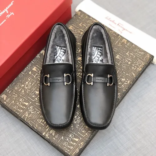 Cheap Salvatore Ferragamo Leather Shoes For Men #1399441 Replica Wholesale [$98.00 USD] [ITEM#1399441] on Replica Salvatore Ferragamo Leather Shoes
