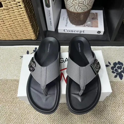 Cheap Dolce &amp; Gabbana D&amp;G Slippers For Men #1399457 Replica Wholesale [$60.00 USD] [ITEM#1399457] on Replica Dolce &amp; Gabbana D&amp;G Slippers