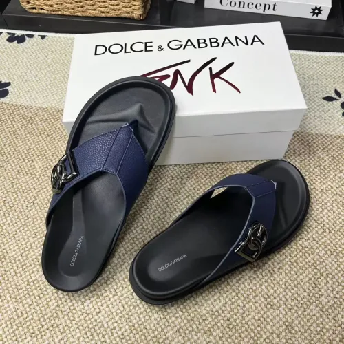 Cheap Dolce &amp; Gabbana D&amp;G Slippers For Men #1399459 Replica Wholesale [$60.00 USD] [ITEM#1399459] on Replica Dolce &amp; Gabbana D&amp;G Slippers