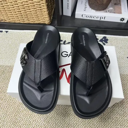Cheap Dolce &amp; Gabbana D&amp;G Slippers For Men #1399460 Replica Wholesale [$60.00 USD] [ITEM#1399460] on Replica Dolce &amp; Gabbana D&amp;G Slippers