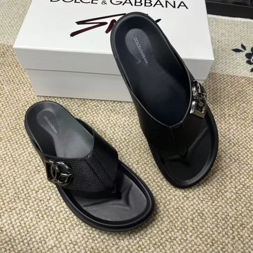 Cheap Dolce &amp; Gabbana D&amp;G Slippers For Men #1399460 Replica Wholesale [$60.00 USD] [ITEM#1399460] on Replica Dolce &amp; Gabbana D&amp;G Slippers