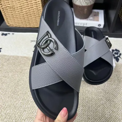 Cheap Dolce &amp; Gabbana D&amp;G Slippers For Men #1399467 Replica Wholesale [$60.00 USD] [ITEM#1399467] on Replica Dolce &amp; Gabbana D&amp;G Slippers
