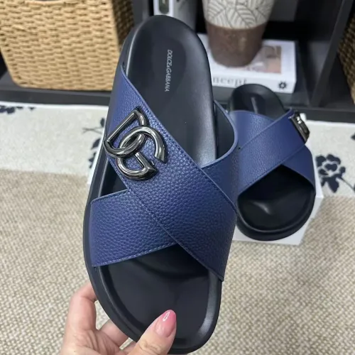 Cheap Dolce &amp; Gabbana D&amp;G Slippers For Men #1399468 Replica Wholesale [$60.00 USD] [ITEM#1399468] on Replica Dolce &amp; Gabbana D&amp;G Slippers