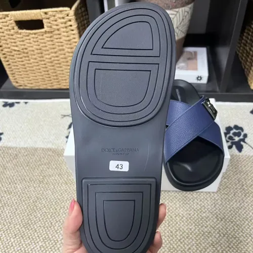 Cheap Dolce &amp; Gabbana D&amp;G Slippers For Men #1399468 Replica Wholesale [$60.00 USD] [ITEM#1399468] on Replica Dolce &amp; Gabbana D&amp;G Slippers