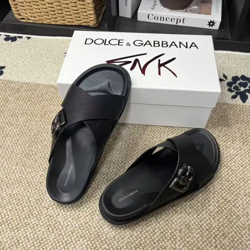 Cheap Dolce &amp; Gabbana D&amp;G Slippers For Men #1399475 Replica Wholesale [$60.00 USD] [ITEM#1399475] on Replica Dolce &amp; Gabbana D&amp;G Slippers