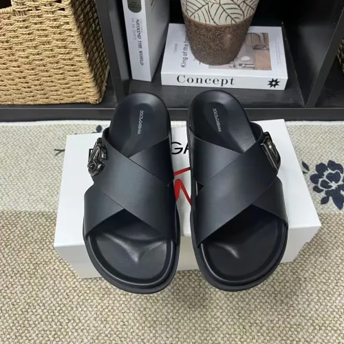Cheap Dolce &amp; Gabbana D&amp;G Slippers For Men #1399476 Replica Wholesale [$60.00 USD] [ITEM#1399476] on Replica Dolce &amp; Gabbana D&amp;G Slippers