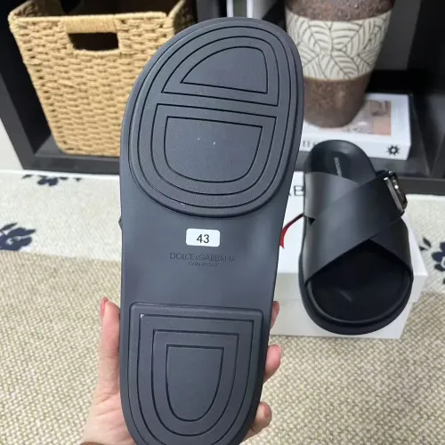 Cheap Dolce &amp; Gabbana D&amp;G Slippers For Men #1399476 Replica Wholesale [$60.00 USD] [ITEM#1399476] on Replica Dolce &amp; Gabbana D&amp;G Slippers