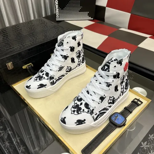 Cheap Dsquared High Tops Shoes For Men #1399518 Replica Wholesale [$85.00 USD] [ITEM#1399518] on Replica Dsquared High Tops Shoes