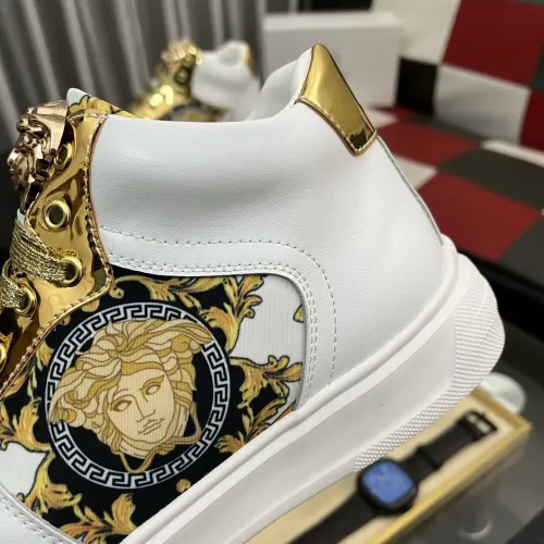 Cheap Versace High Tops Shoes For Men #1399592 Replica Wholesale [$82.00 USD] [ITEM#1399592] on Replica Versace High Tops Shoes