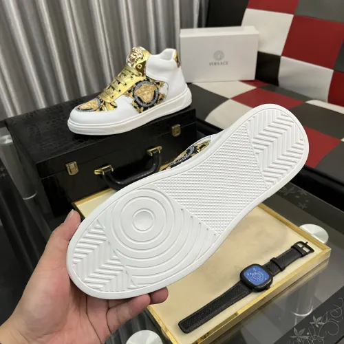 Cheap Versace High Tops Shoes For Men #1399592 Replica Wholesale [$82.00 USD] [ITEM#1399592] on Replica Versace High Tops Shoes