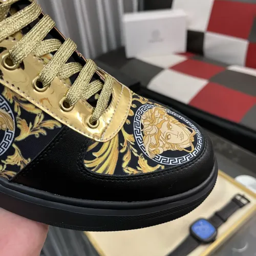 Cheap Versace High Tops Shoes For Men #1399593 Replica Wholesale [$82.00 USD] [ITEM#1399593] on Replica Versace High Tops Shoes