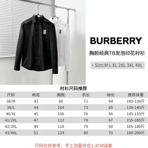 Cheap Burberry Shirts Long Sleeved For Men #1399637 Replica Wholesale [$64.00 USD] [ITEM#1399637] on Replica Burberry Shirts