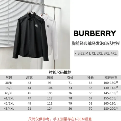 Cheap Burberry Shirts Long Sleeved For Men #1399640 Replica Wholesale [$64.00 USD] [ITEM#1399640] on Replica Burberry Shirts