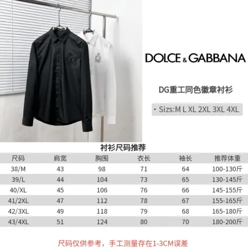 Cheap Dolce &amp; Gabbana D&amp;G Shirts Long Sleeved For Men #1399668 Replica Wholesale [$64.00 USD] [ITEM#1399668] on Replica Dolce &amp; Gabbana D&amp;G Shirts