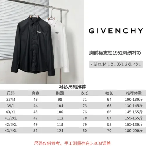 Cheap Givenchy Shirts Long Sleeved For Men #1399689 Replica Wholesale [$64.00 USD] [ITEM#1399689] on Replica Givenchy Shirts