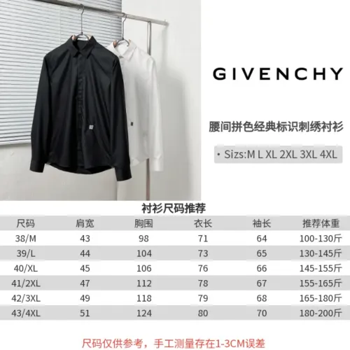 Cheap Givenchy Shirts Long Sleeved For Men #1399691 Replica Wholesale [$64.00 USD] [ITEM#1399691] on Replica Givenchy Shirts