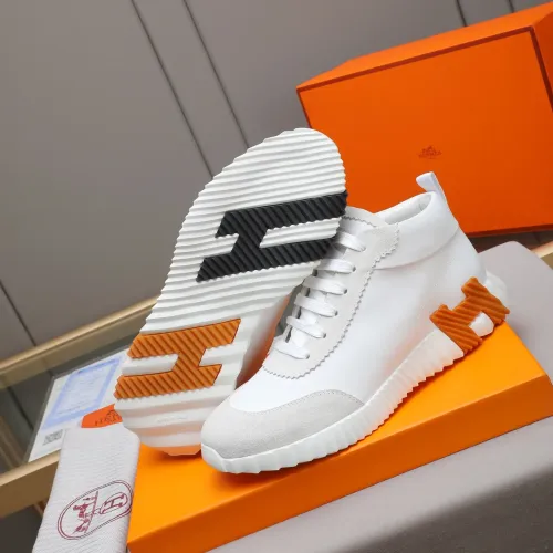 Cheap Hermes High Tops Shoes For Men #1399737 Replica Wholesale [$88.00 USD] [ITEM#1399737] on Replica Hermes High Tops Shoes