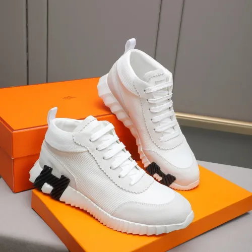 Cheap Hermes High Tops Shoes For Men #1399738 Replica Wholesale [$88.00 USD] [ITEM#1399738] on Replica Hermes High Tops Shoes
