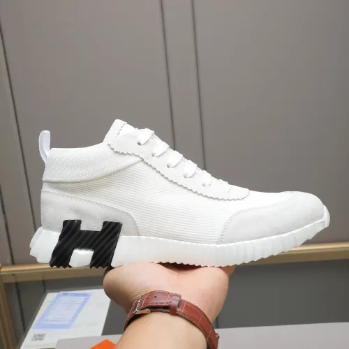 Cheap Hermes High Tops Shoes For Men #1399738 Replica Wholesale [$88.00 USD] [ITEM#1399738] on Replica Hermes High Tops Shoes