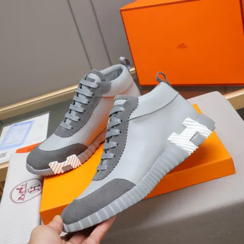 Cheap Hermes High Tops Shoes For Men #1399740 Replica Wholesale [$88.00 USD] [ITEM#1399740] on Replica Hermes High Tops Shoes