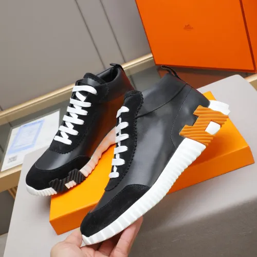 Cheap Hermes High Tops Shoes For Men #1399742 Replica Wholesale [$88.00 USD] [ITEM#1399742] on Replica Hermes High Tops Shoes
