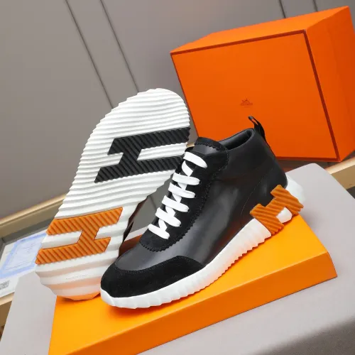 Cheap Hermes High Tops Shoes For Men #1399742 Replica Wholesale [$88.00 USD] [ITEM#1399742] on Replica Hermes High Tops Shoes