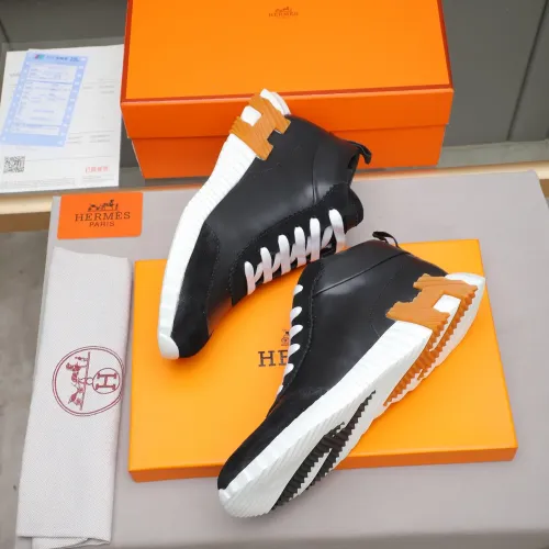 Cheap Hermes High Tops Shoes For Men #1399742 Replica Wholesale [$88.00 USD] [ITEM#1399742] on Replica Hermes High Tops Shoes