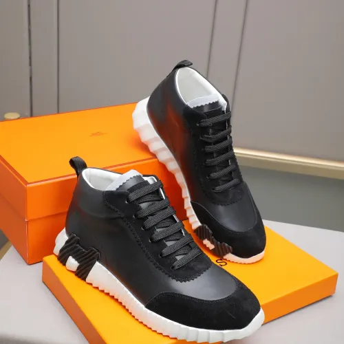 Cheap Hermes High Tops Shoes For Men #1399743 Replica Wholesale [$88.00 USD] [ITEM#1399743] on Replica Hermes High Tops Shoes