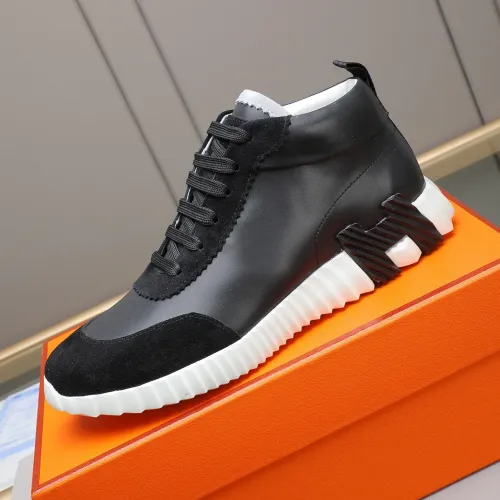 Cheap Hermes High Tops Shoes For Men #1399743 Replica Wholesale [$88.00 USD] [ITEM#1399743] on Replica Hermes High Tops Shoes