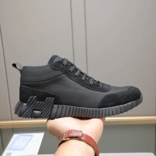 Cheap Hermes High Tops Shoes For Men #1399744 Replica Wholesale [$88.00 USD] [ITEM#1399744] on Replica Hermes High Tops Shoes
