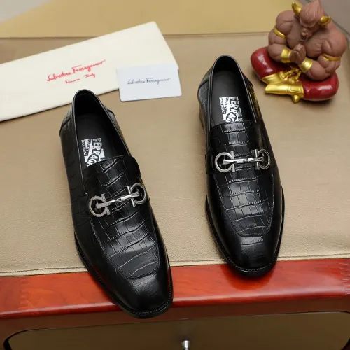 Cheap Salvatore Ferragamo Leather Shoes For Men #1399779 Replica Wholesale [$88.00 USD] [ITEM#1399779] on Replica Salvatore Ferragamo Leather Shoes