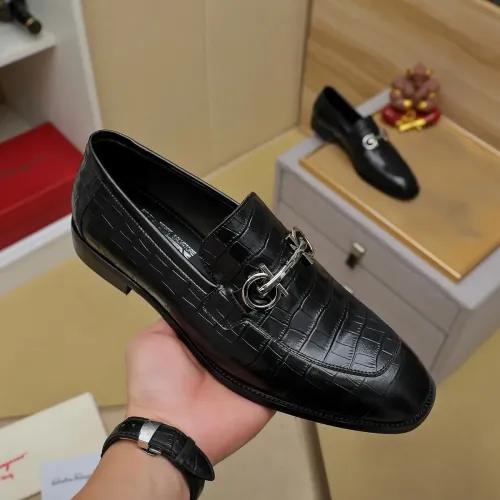 Cheap Salvatore Ferragamo Leather Shoes For Men #1399779 Replica Wholesale [$88.00 USD] [ITEM#1399779] on Replica Salvatore Ferragamo Leather Shoes