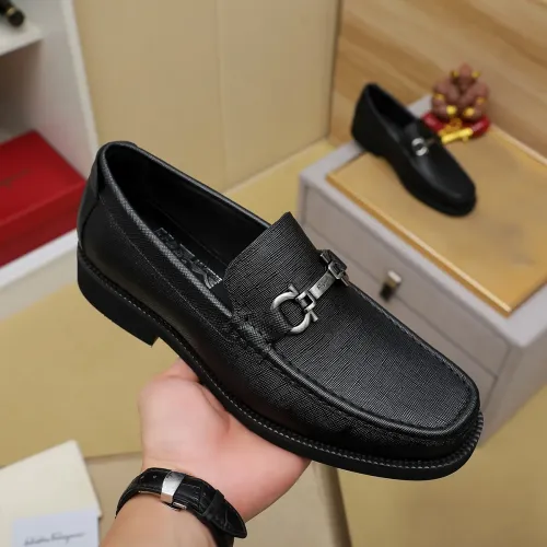 Cheap Salvatore Ferragamo Leather Shoes For Men #1399781 Replica Wholesale [$98.00 USD] [ITEM#1399781] on Replica Salvatore Ferragamo Leather Shoes