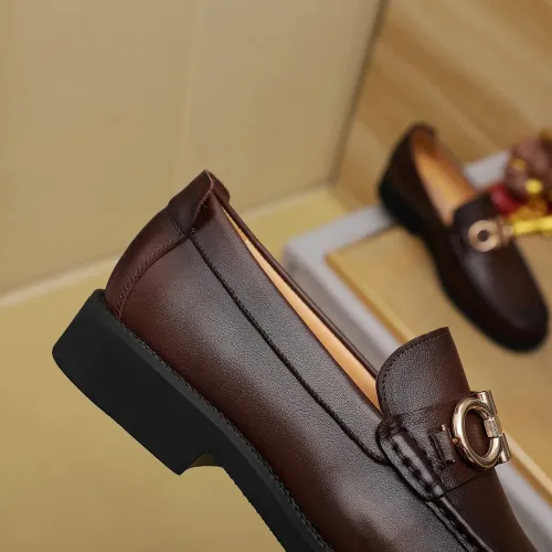 Cheap Salvatore Ferragamo Leather Shoes For Men #1399784 Replica Wholesale [$98.00 USD] [ITEM#1399784] on Replica Salvatore Ferragamo Leather Shoes