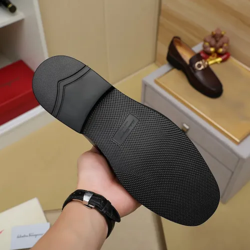 Cheap Salvatore Ferragamo Leather Shoes For Men #1399784 Replica Wholesale [$98.00 USD] [ITEM#1399784] on Replica Salvatore Ferragamo Leather Shoes