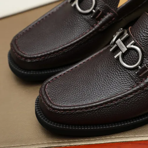 Cheap Salvatore Ferragamo Leather Shoes For Men #1399785 Replica Wholesale [$98.00 USD] [ITEM#1399785] on Replica Salvatore Ferragamo Leather Shoes