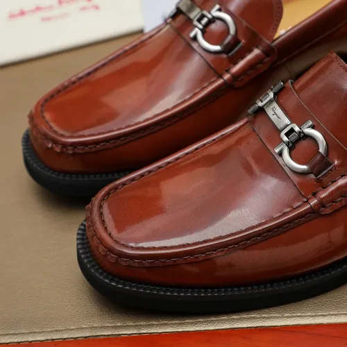 Cheap Salvatore Ferragamo Leather Shoes For Men #1399786 Replica Wholesale [$98.00 USD] [ITEM#1399786] on Replica Salvatore Ferragamo Leather Shoes