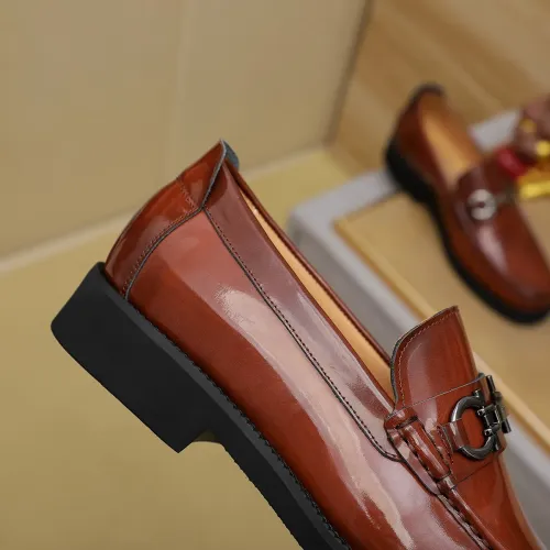 Cheap Salvatore Ferragamo Leather Shoes For Men #1399786 Replica Wholesale [$98.00 USD] [ITEM#1399786] on Replica Salvatore Ferragamo Leather Shoes