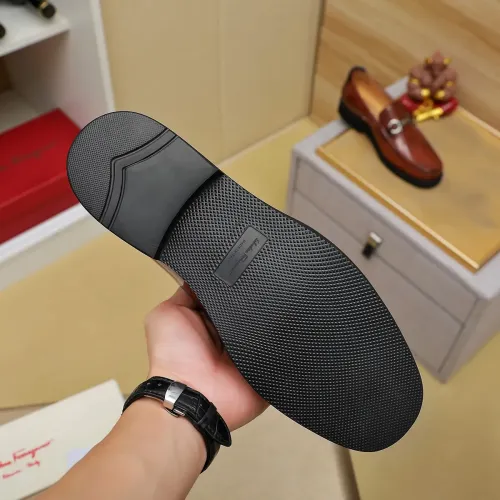 Cheap Salvatore Ferragamo Leather Shoes For Men #1399786 Replica Wholesale [$98.00 USD] [ITEM#1399786] on Replica Salvatore Ferragamo Leather Shoes