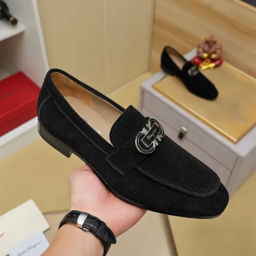 Cheap Salvatore Ferragamo Leather Shoes For Men #1399793 Replica Wholesale [$108.00 USD] [ITEM#1399793] on Replica Salvatore Ferragamo Leather Shoes