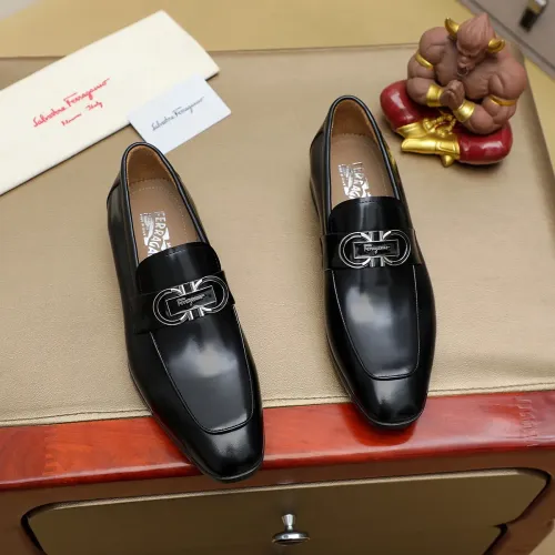 Cheap Salvatore Ferragamo Leather Shoes For Men #1399796 Replica Wholesale [$108.00 USD] [ITEM#1399796] on Replica Salvatore Ferragamo Leather Shoes