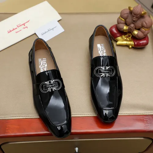 Cheap Salvatore Ferragamo Leather Shoes For Men #1399798 Replica Wholesale [$108.00 USD] [ITEM#1399798] on Replica Salvatore Ferragamo Leather Shoes