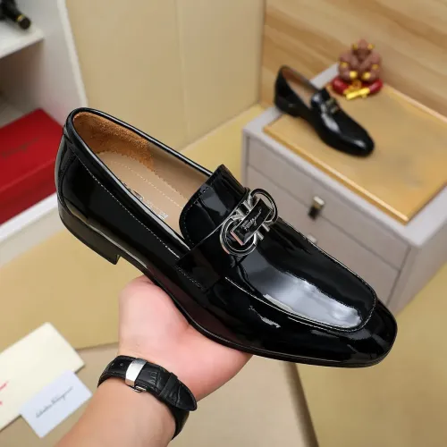 Cheap Salvatore Ferragamo Leather Shoes For Men #1399798 Replica Wholesale [$108.00 USD] [ITEM#1399798] on Replica Salvatore Ferragamo Leather Shoes