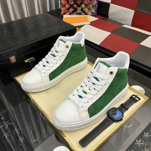 Cheap Louis Vuitton High Tops Shoes For Men #1399907 Replica Wholesale [$102.00 USD] [ITEM#1399907] on Replica Louis Vuitton High Tops Shoes
