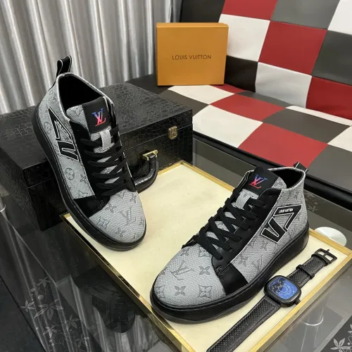 Cheap Louis Vuitton High Tops Shoes For Men #1399914 Replica Wholesale [$85.00 USD] [ITEM#1399914] on Replica Louis Vuitton High Tops Shoes